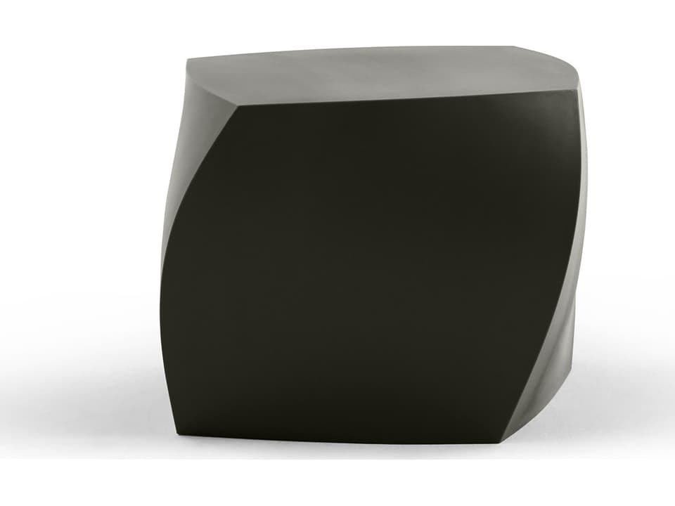 Frank Gehry Left Twist Cube Stool Side Table Black