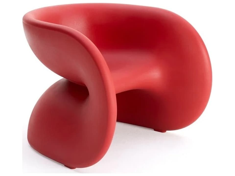 Fortune Tomato Accent Chair by Jumbo Studios for Indoor Outdoor Use
