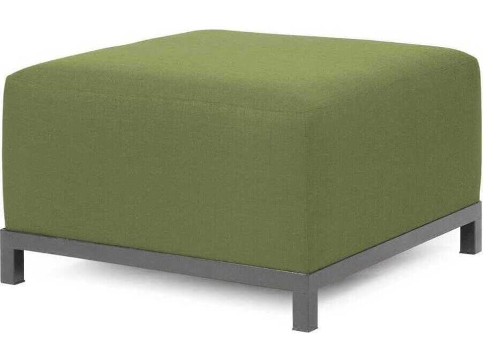 Axis Ottoman with Seascape Moss Sunbrella Cushion