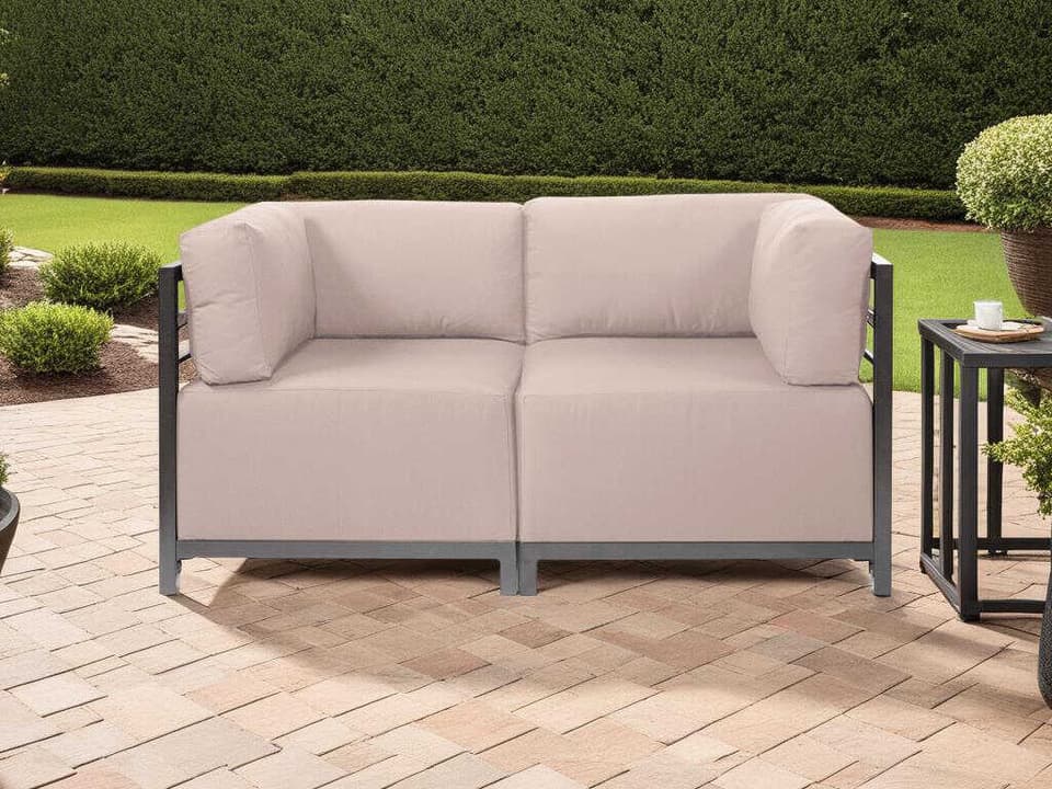 Axis Seascape Loveseat with Sunbrella Fabric in Seascape Sand
