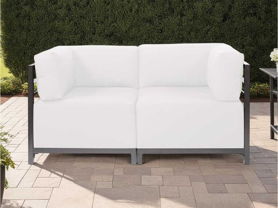 Axis Seascape Natural Sunbrella Cushion Loveseat