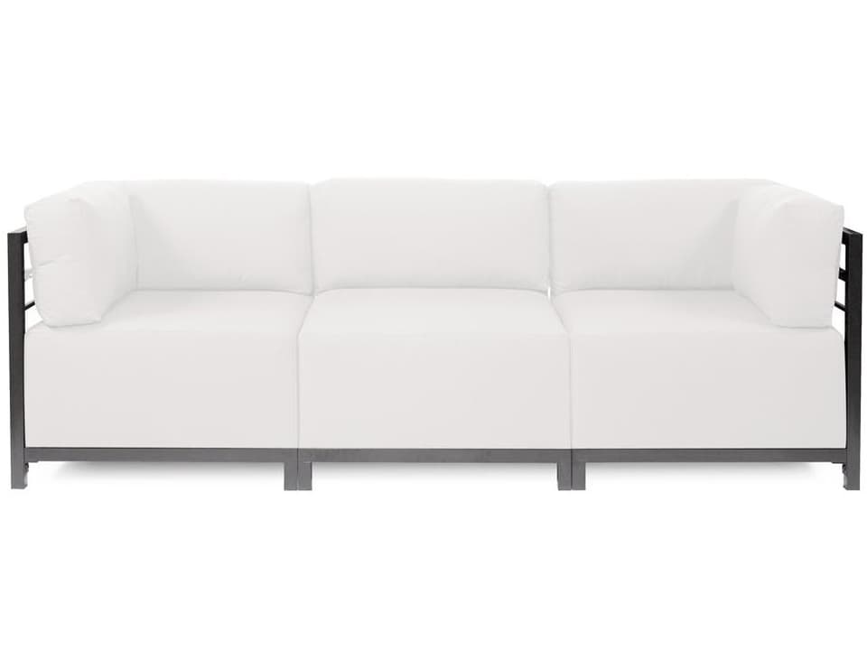 Axis Seascape 3-Seat Sofa with Sunbrella Natural Fabric Cushions