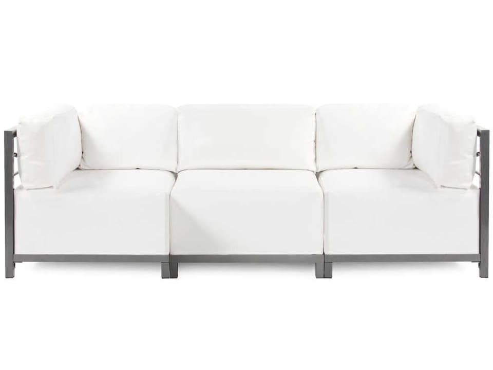Axis Atlantis 95-Inch Marine Vinyl Sofa in White