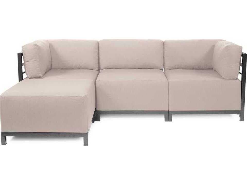 Axis 4-Piece Modular Seascape Sand Fabric Sectional