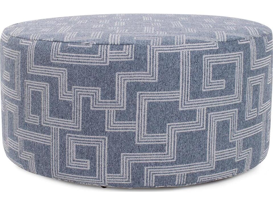 Syros Universal Square Olefin Ottoman in Denim