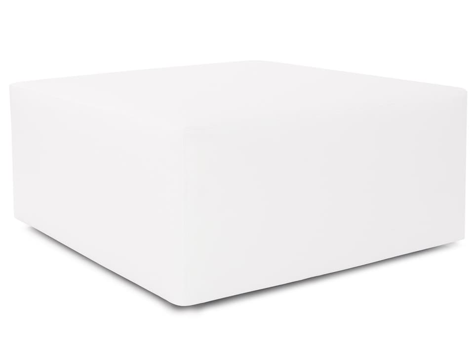 Universal Atlantis 36-Inch Square Ottoman in White