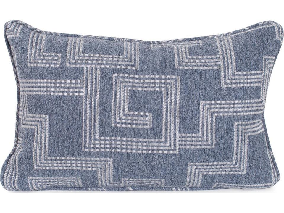 Syros Denim Indoor Outdoor Throw Pillow 14 x 22