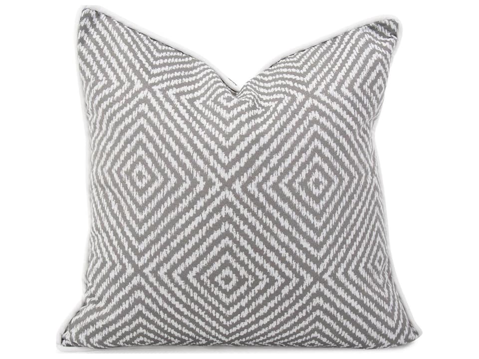 Helm Pewter 24-Inch Square Outdoor Pillow