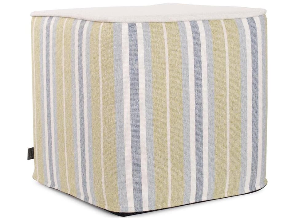 No Tip Dune Moss Olefin Fabric Cushion Ottoman
