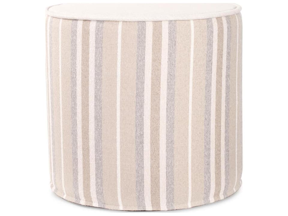 Howard Elliott No Tip Dune Sand Fabric Cushion Ottoman
