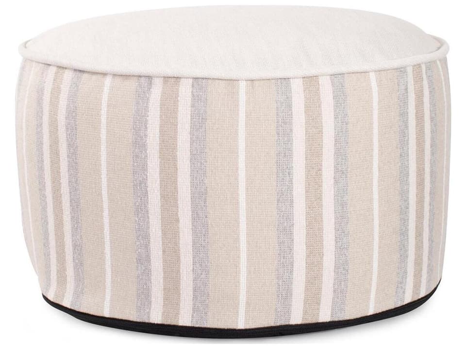 Howard Elliott Dune Sand Fabric Cushion Ottoman