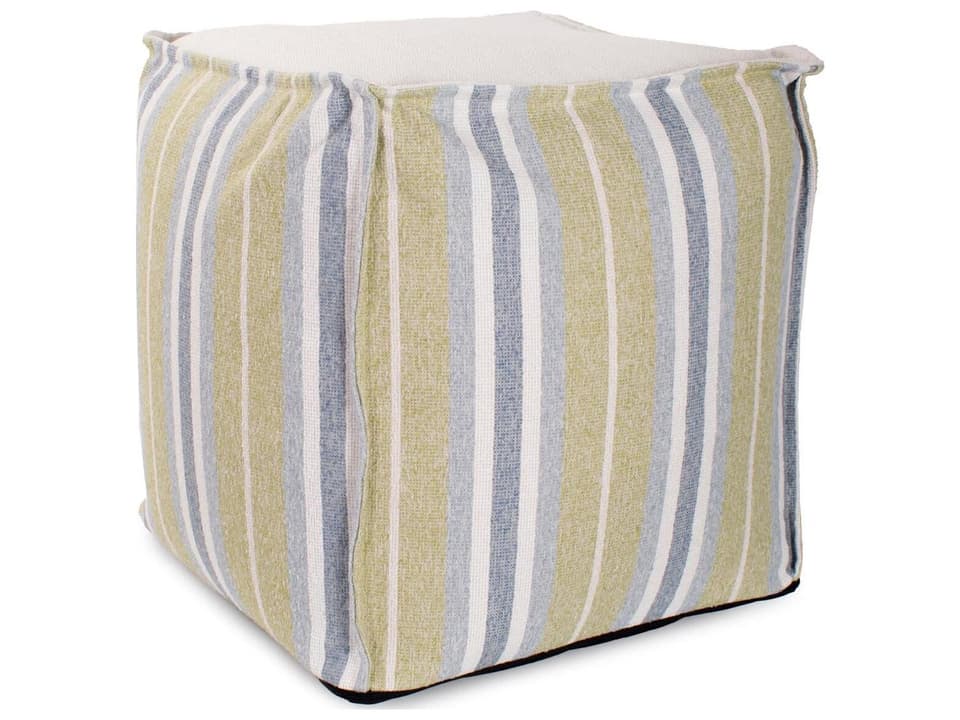 Dune Moss Fabric Cushion Ottoman
