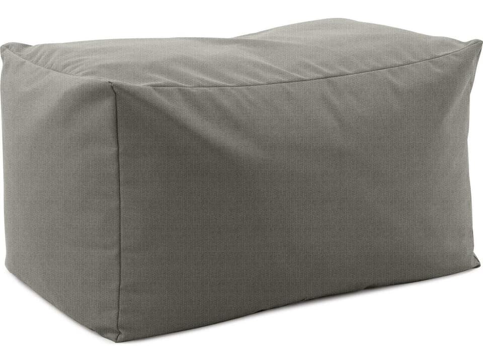 Driftwood Sand Indoor Outdoor Fabric Pouf Bench