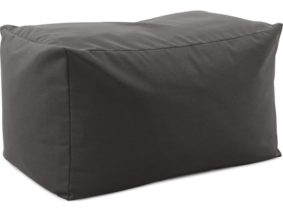 Seascape Fabric Cushion Bench in Charcoal