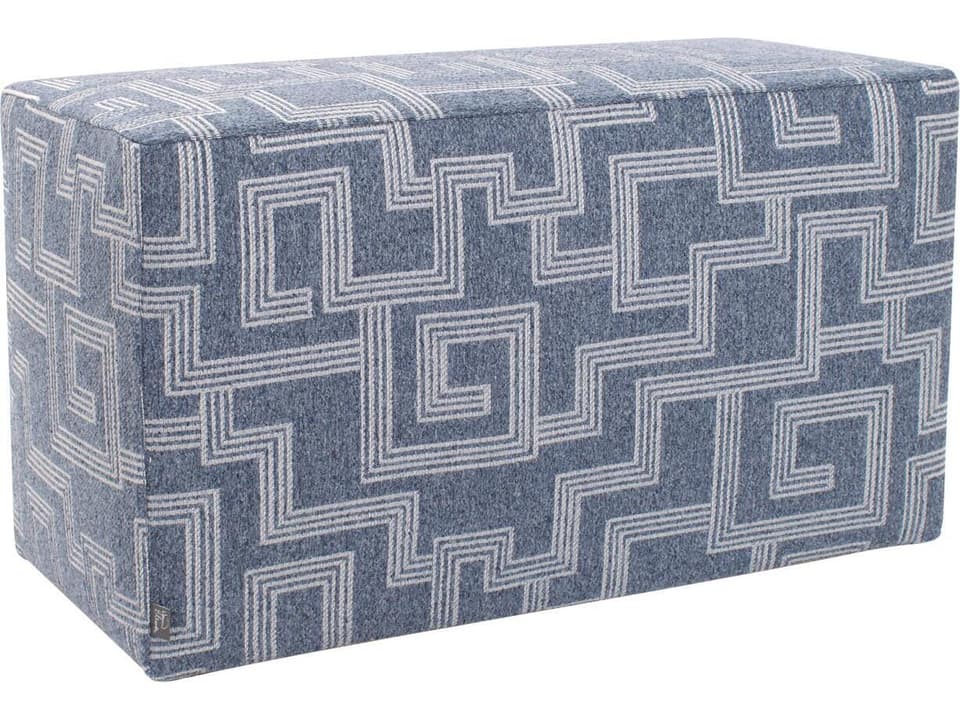Syros Denim Universal Pouf and Cube Patio Cover