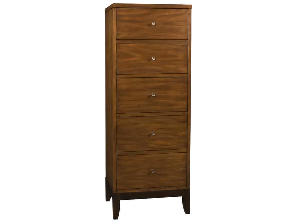 Solid Wood Lingerie Chest with Custom Finish and Leg Options