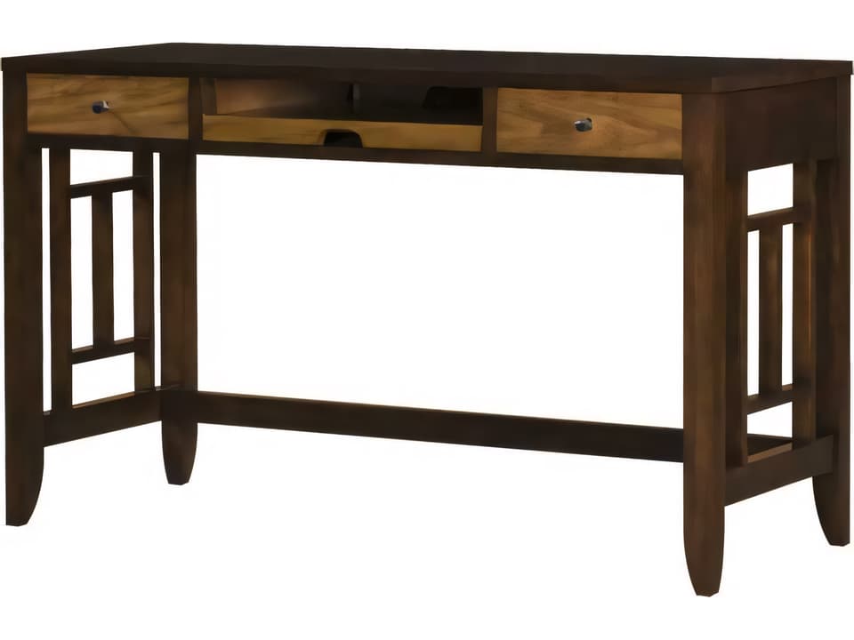 Secretary Desk with Power Strip and Laptop Tray