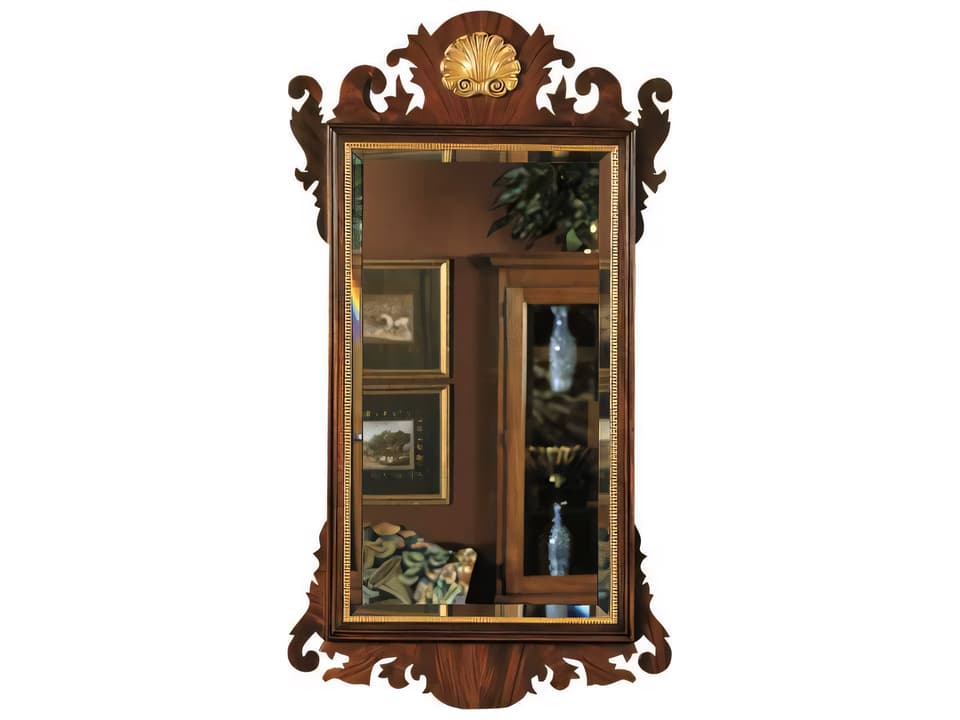 Chippendale Wall Mirror with Gold Leafing