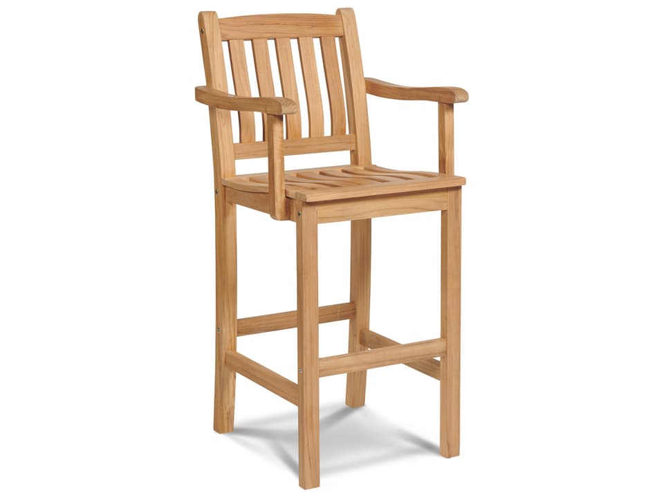 Oasis Wood Teak Bar Stool