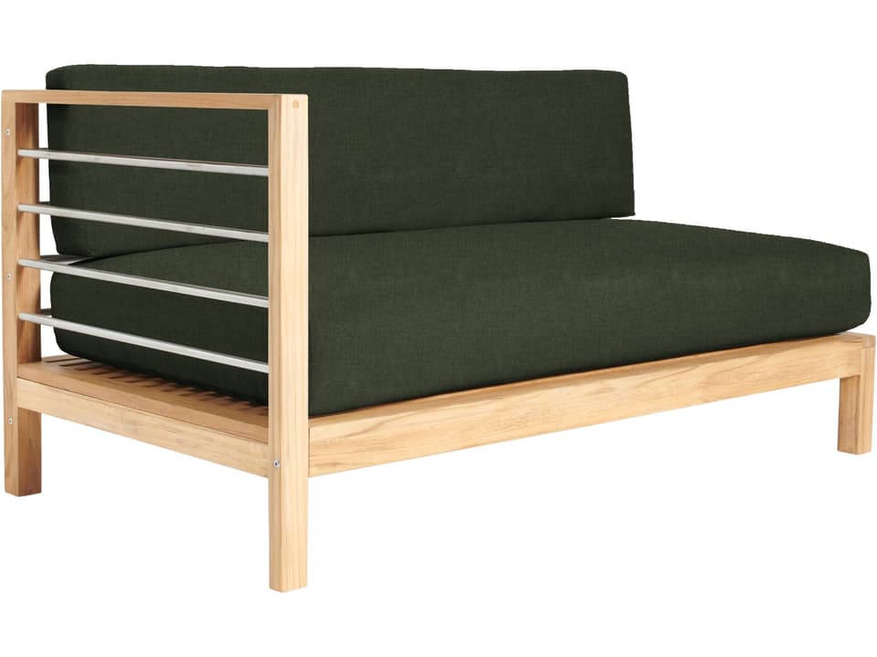 Soho Wood Jungle Teak Cushion Sofa