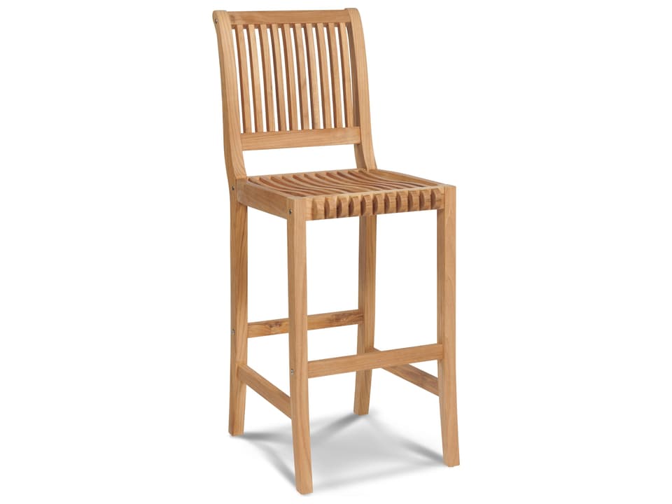 Palm Wood Teak Bar Stool