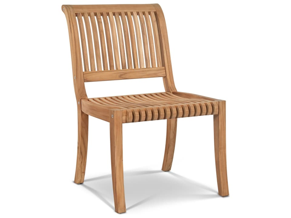 Palm Wood Teak Dining Chair