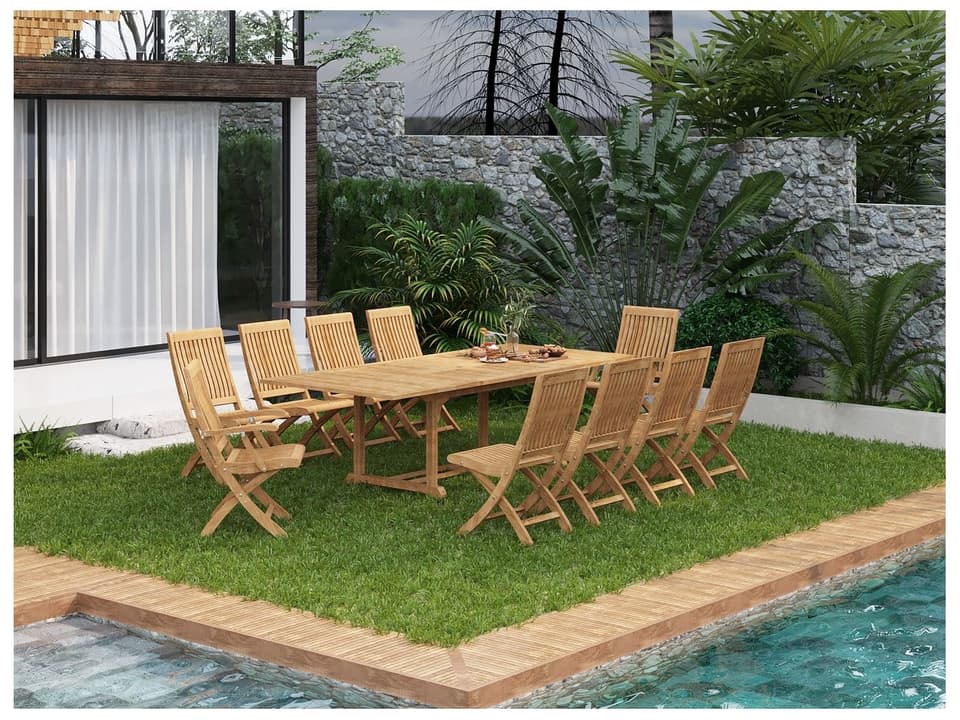 Devon Wood Teak Dining Set