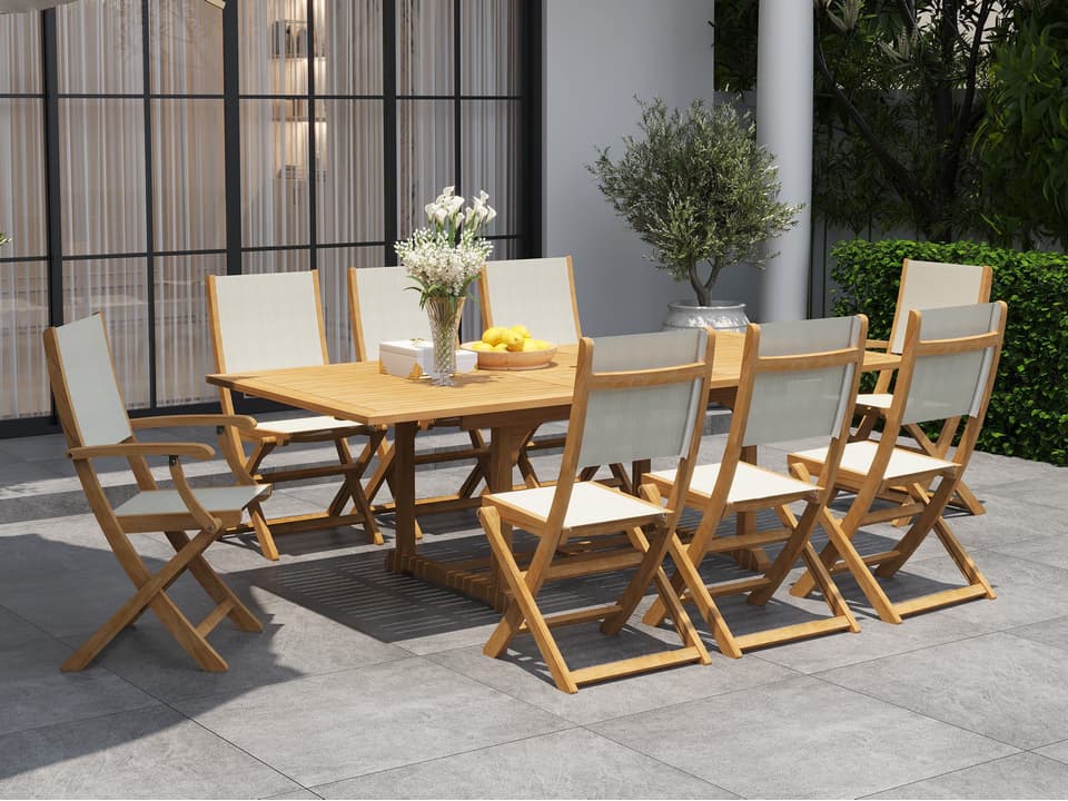 Dalton Wood Teak Dining Set