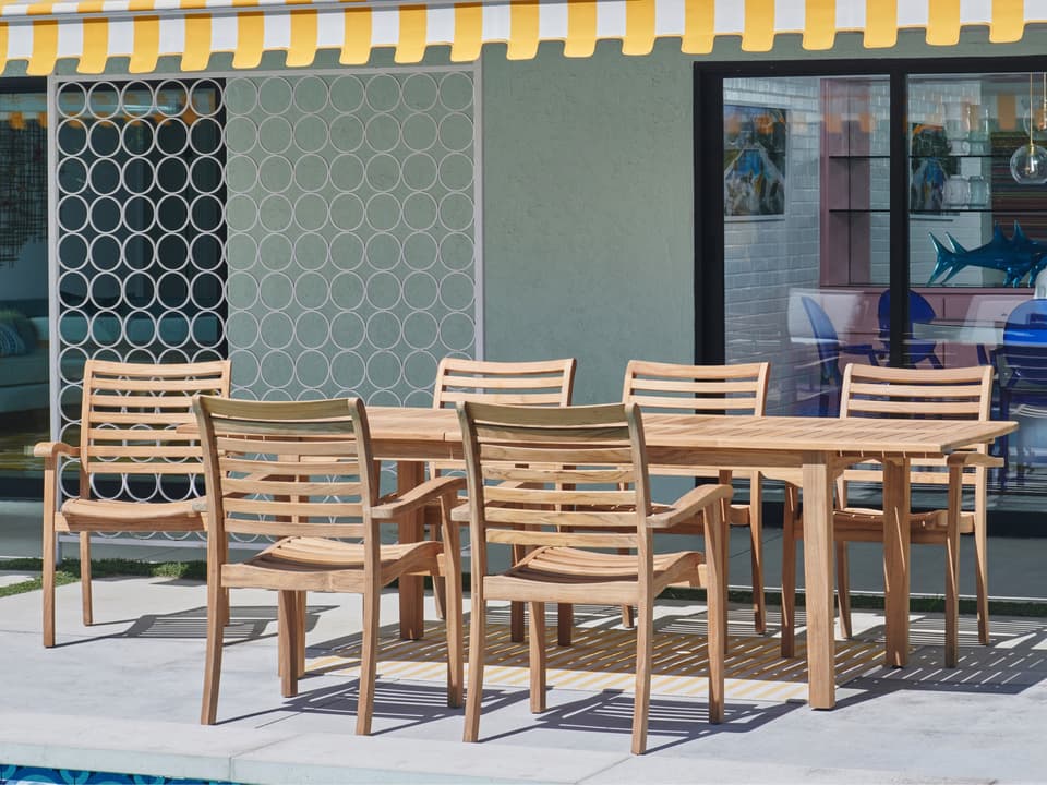 Manorhouse Wood Teak Dining Set