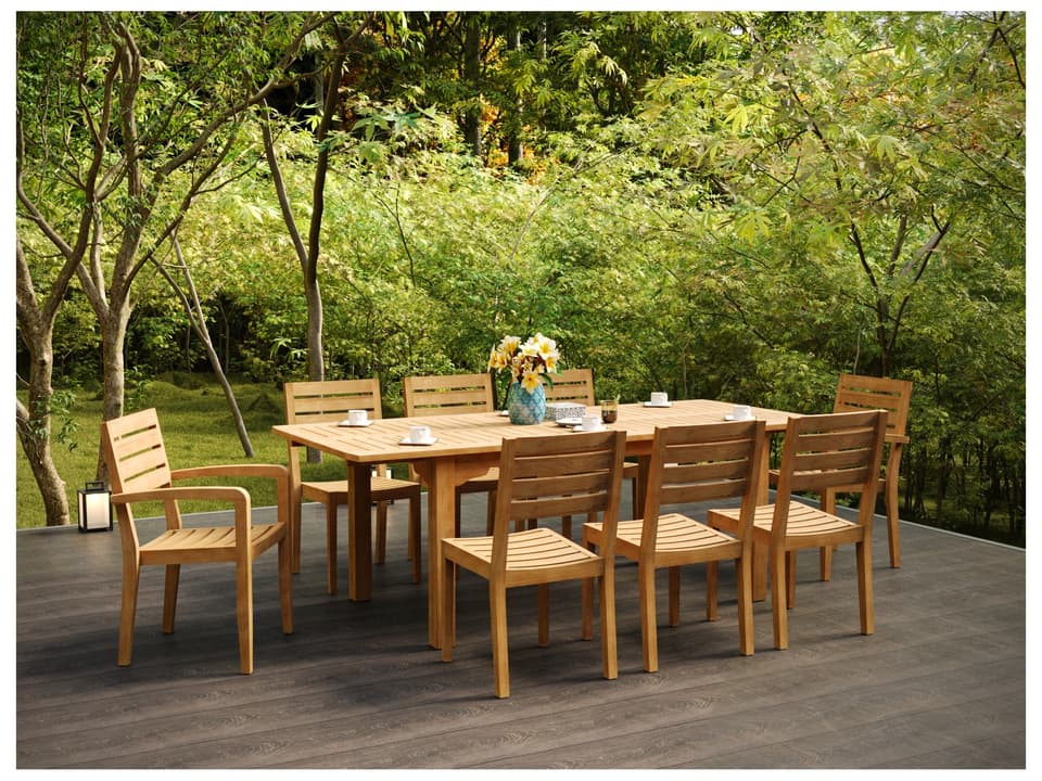 Manorhouse Wood Teak Dining Set