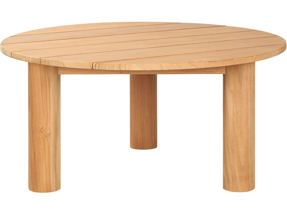Rudolph Wood Teak Round Coffee Table