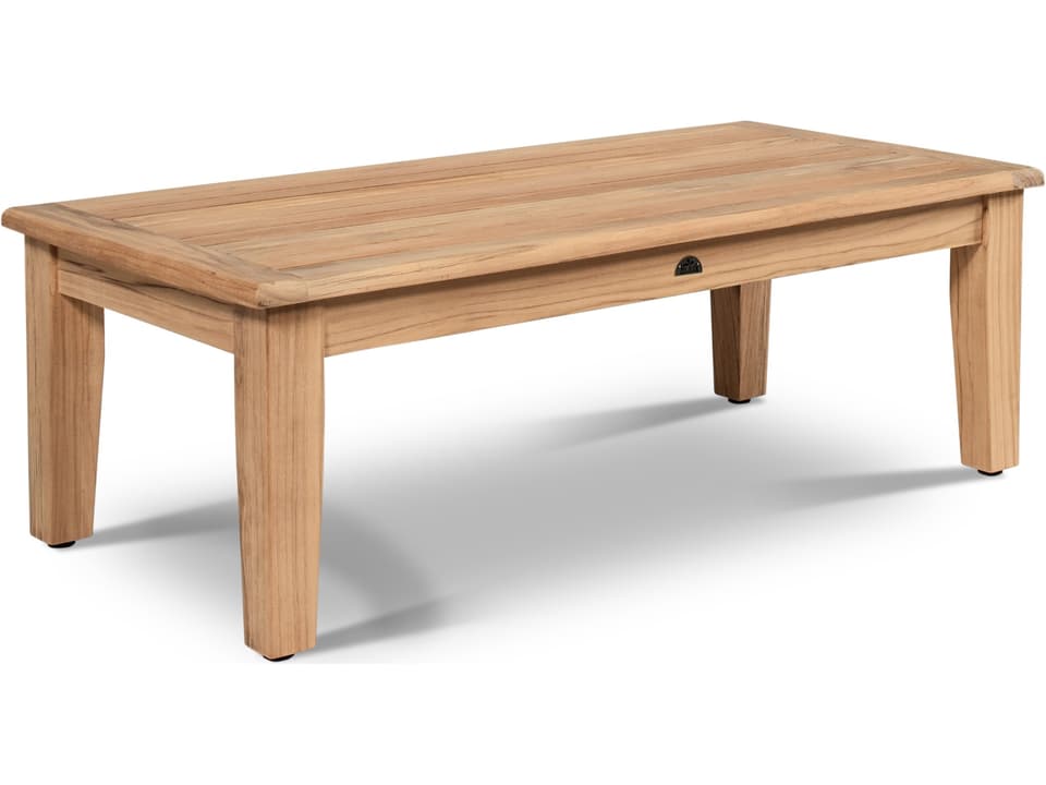 Grande Wood Teak Rectangular Coffee Table