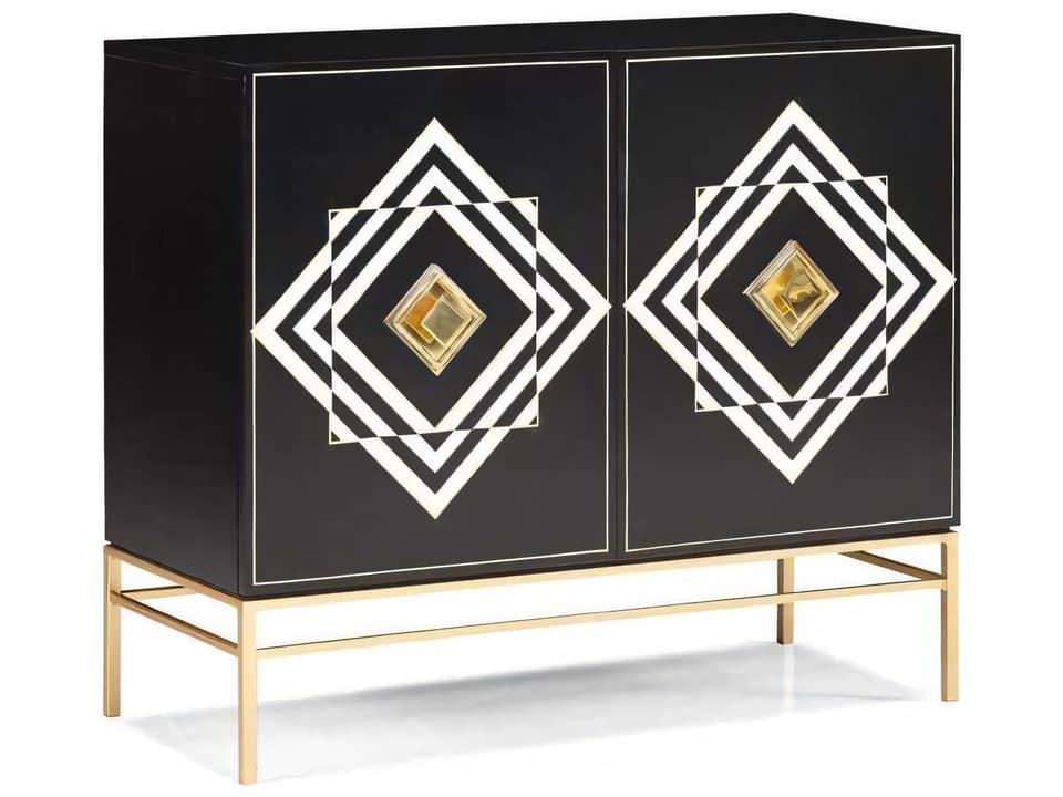 Terra Modern Innuendo Black Maple Wood Accent Chest