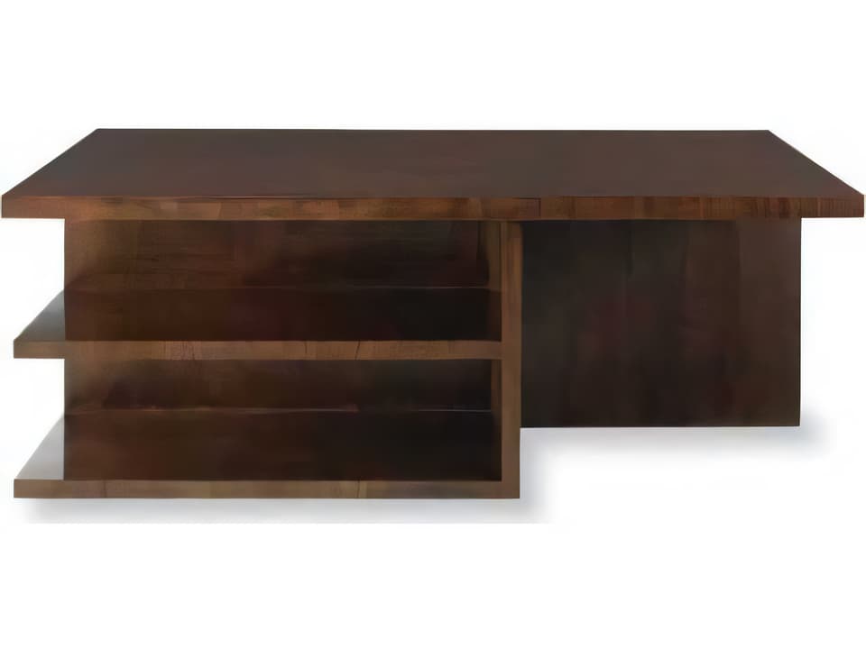 Skyloft Rectangular Wood Coffee Table in Walnut