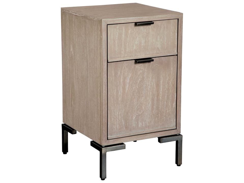 Scottsdale Wood File Cabinet with Aged Iron Metal Legs