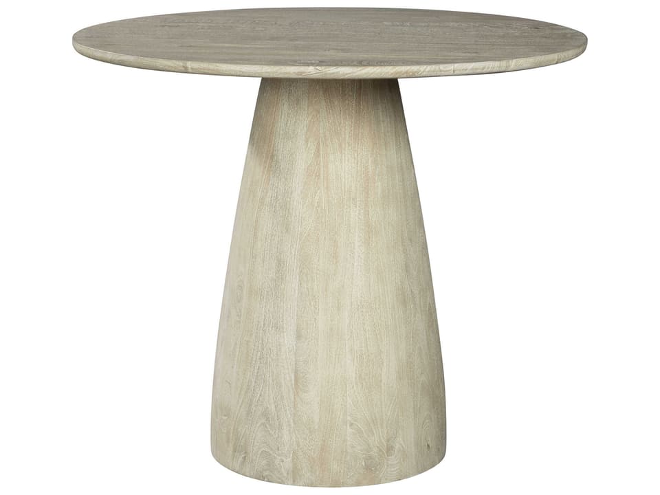 Accents Special Reserve Round Wood Bar Table in Bali Whitewash