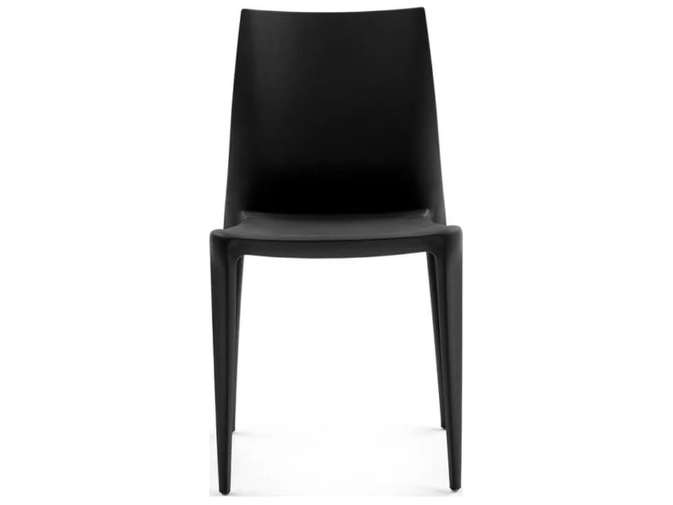 Bellini Black Polypropylene Dining Chair - Pack of 2