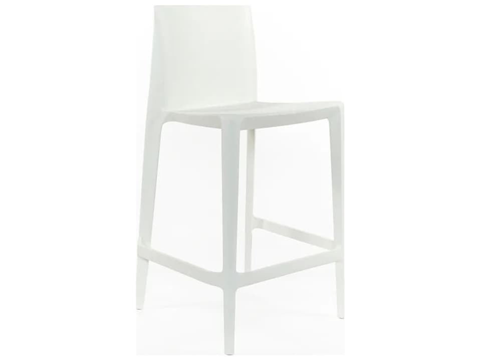 Bellini White Recycled Plastic Counter Stool - Pack of 2