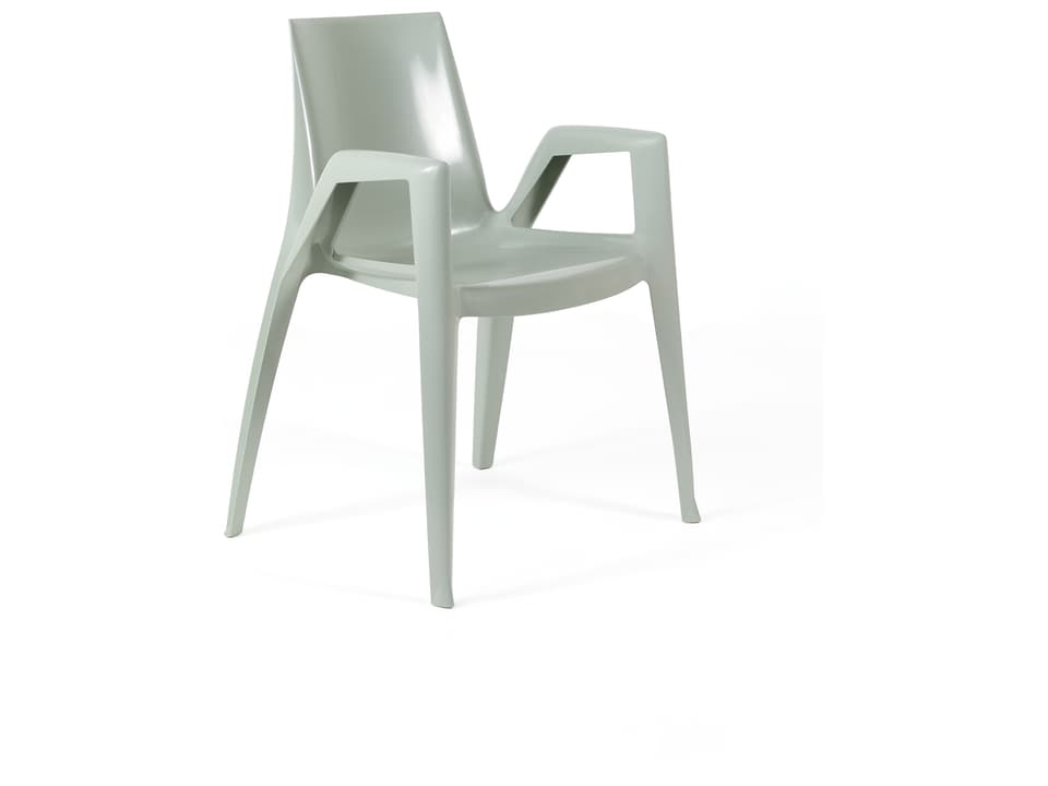 Heller ArcoBellini Dining Armchair in Green Pearl