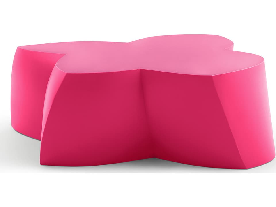 Heller Gehry 48-Inch Square Coffee Table in Magenta