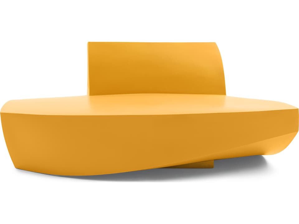Gehry Polyethylene Sofa in Yellow