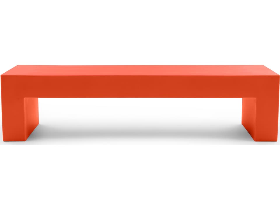 Heller Vignelli Large Bench in Orange