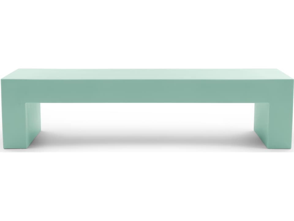 Vignelli Bench Large 72-Inch Polyethylene Bench in Celadon