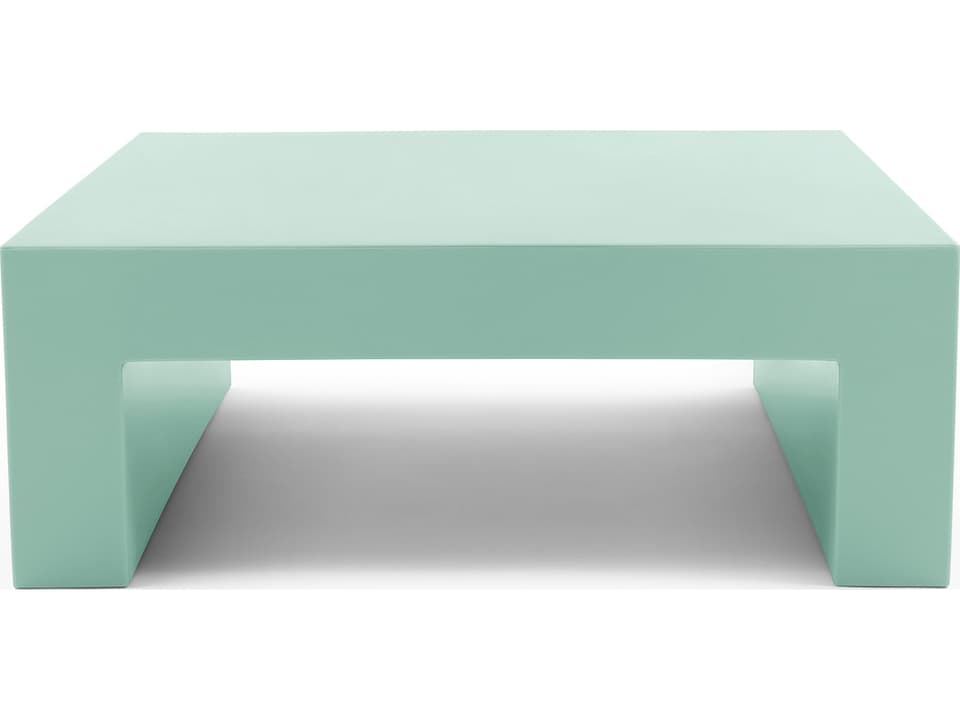 Vignelli 47-Inch Square Polyethylene Coffee Table in Celadon