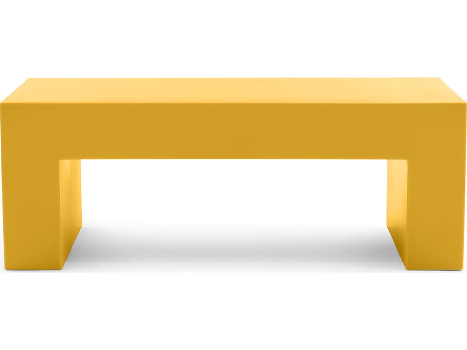 Heller Vignelli Small Bench in Yellow