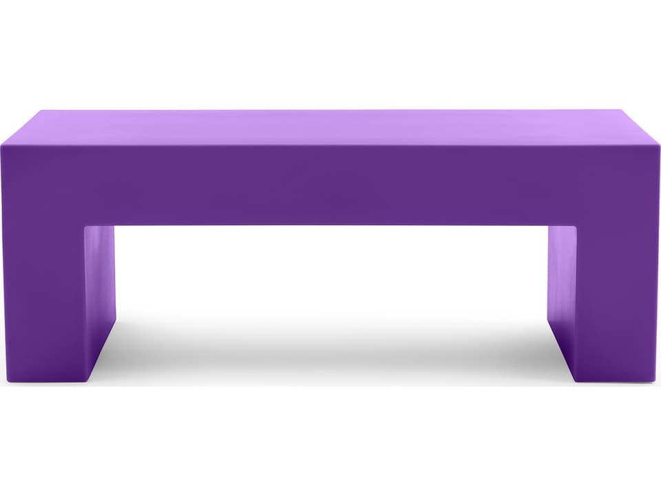 Vignelli Small Polyethylene Bench in Purple