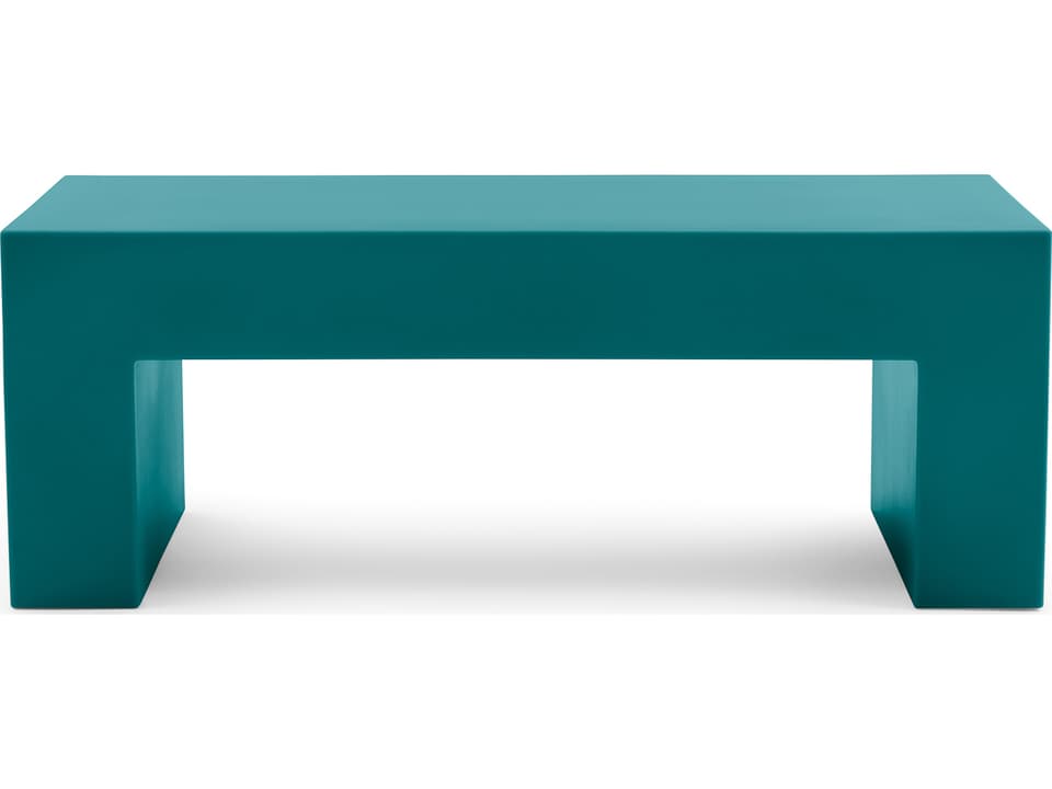 Vignelli Small 48 Inch Bench in Turquoise