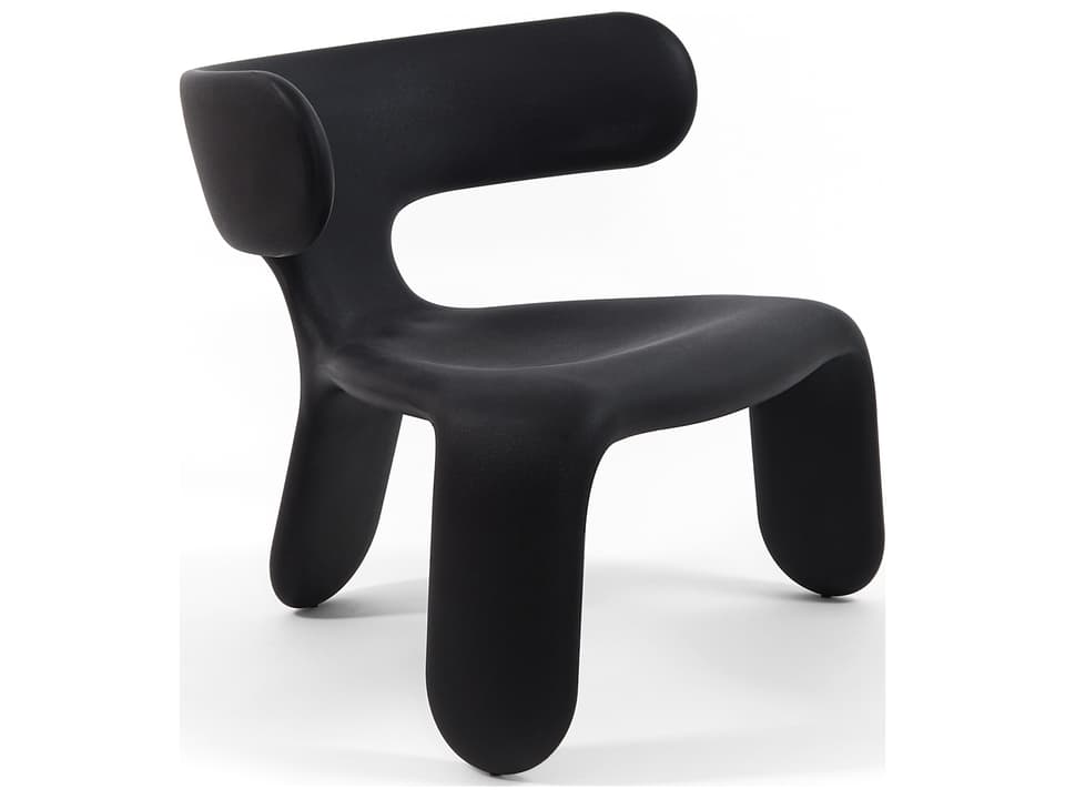 Heller Limbo Recycled Polyethylene Lounge Chair in Black