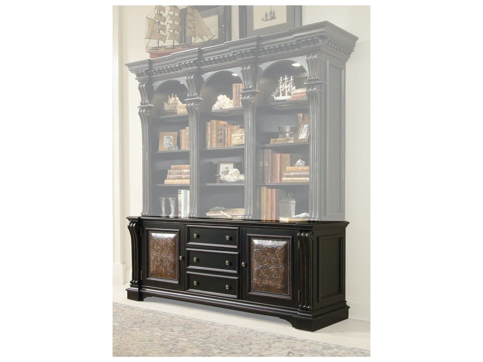 Heritage Black Bookcase