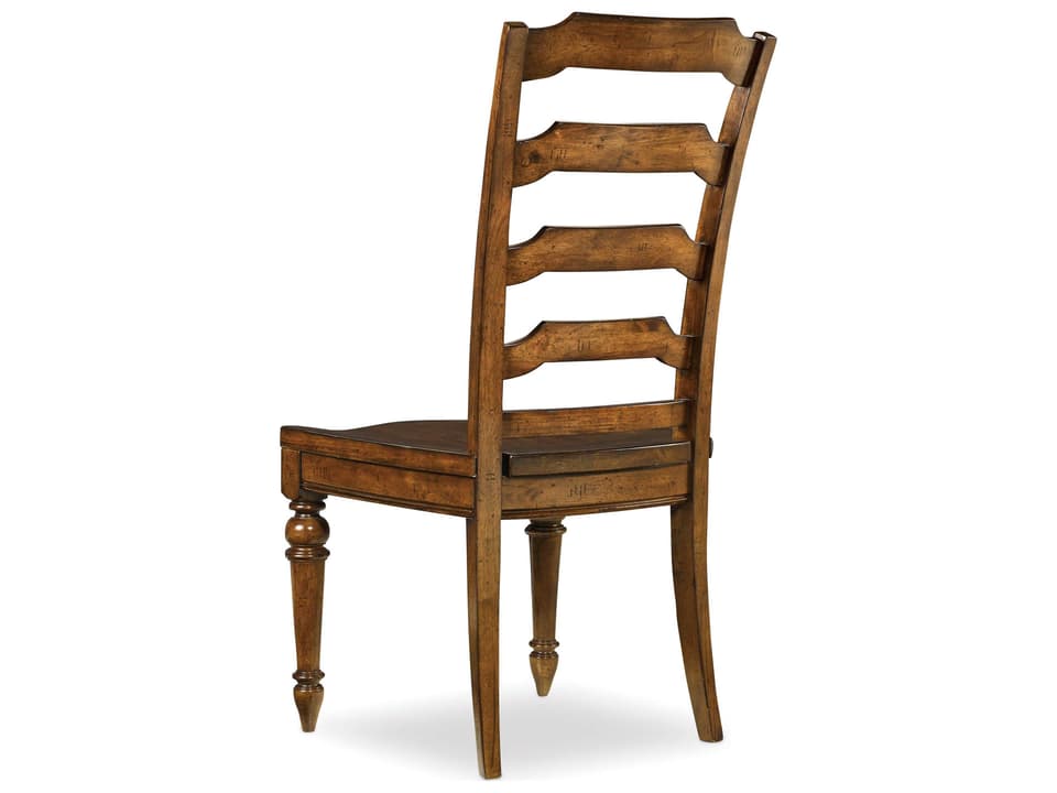 Tynecastle Wood Ladderback Dining Side Chair in Chestnut Alder